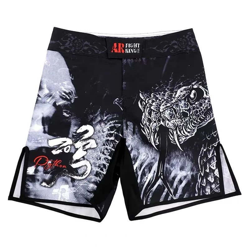 

Short MMA Muay Thai Pants Side Slit Men Women Fitness Gym Running Martial Arts Trunk Grappling Bjj Kickboxing Fight Shorts Adult