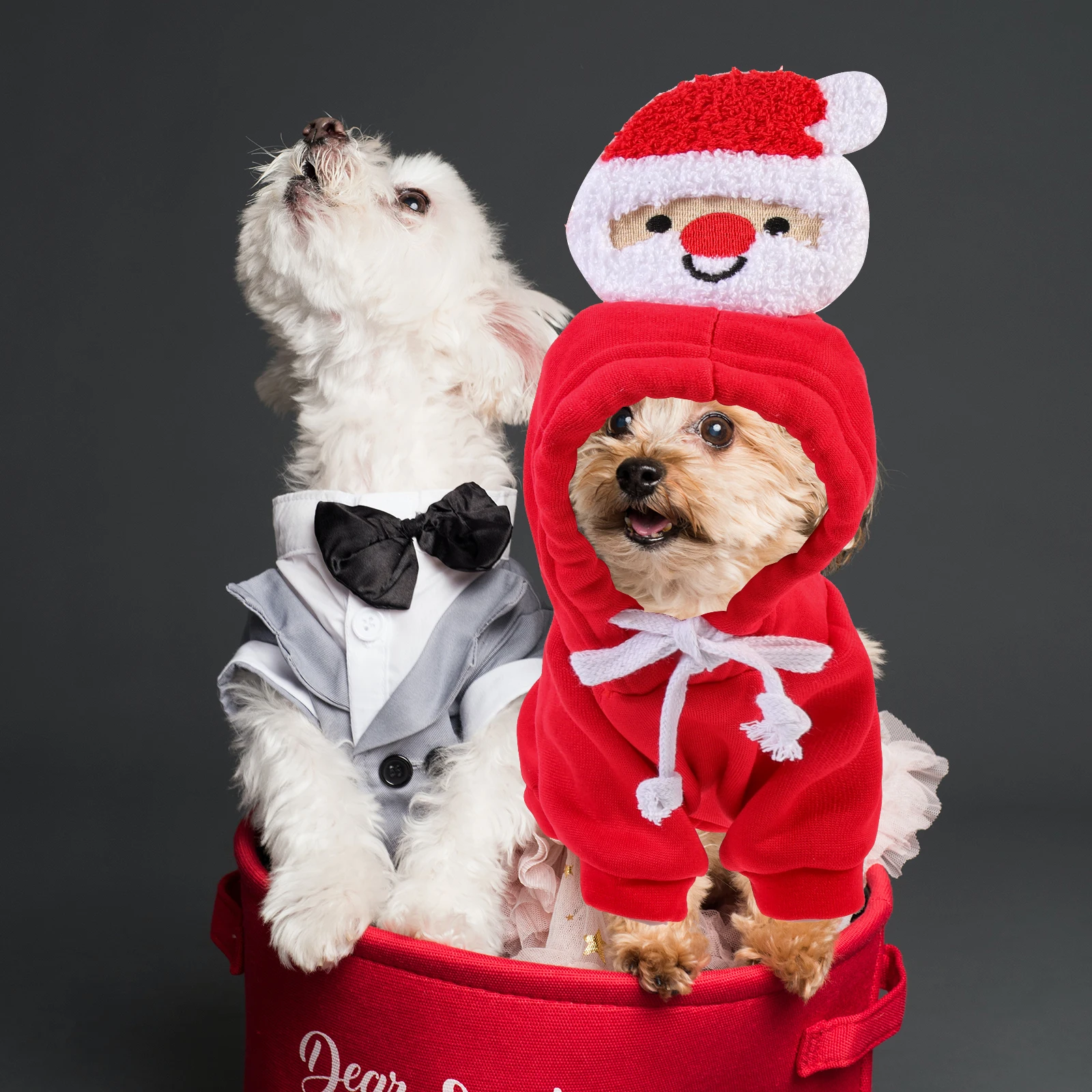 

for Pet Sweater Dog Holiday Costume Keep Warm Dogs Clothes Small Christmas Outfits