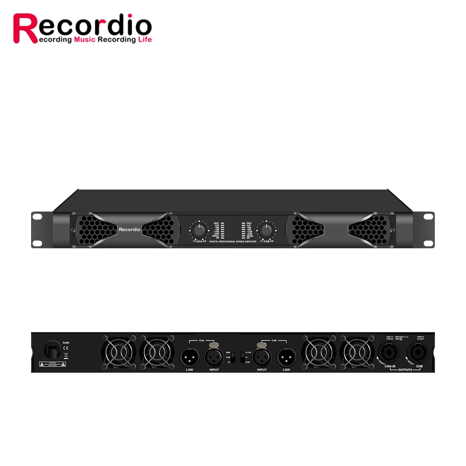 GAP-DQ2 Factory Digital Amplifier Pure Rear Stage 2-channel 1800W Cinema KTV Bar Audio Speaker Amplifier