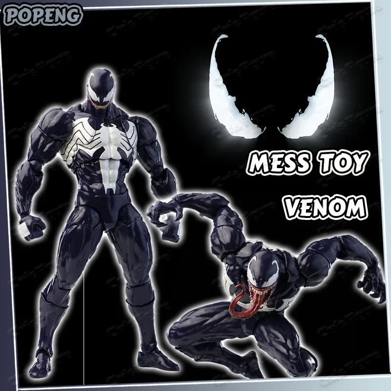 

Mess Toys Venom Anime Action Figure Eddie Black Spider Man Venom Figurine Collectible Model Collectibles Gift Toy