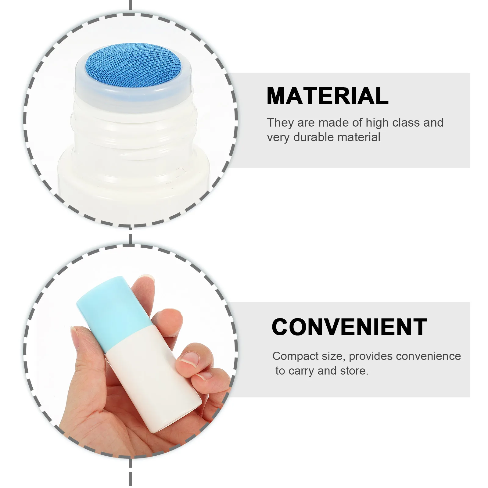 

10pcs 20ml Head Liquid Bottle Empty Travel Size Roll on Flat Liniment Refillable Perfume Refillable Small Bottle Container