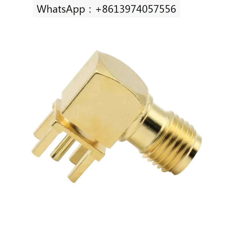 10 Uds SMA-KWHD modelo de prueba chapado en oro grueso de alta calidad SMA-KWE placa PCB soldada Base madre de cinco pines 6G