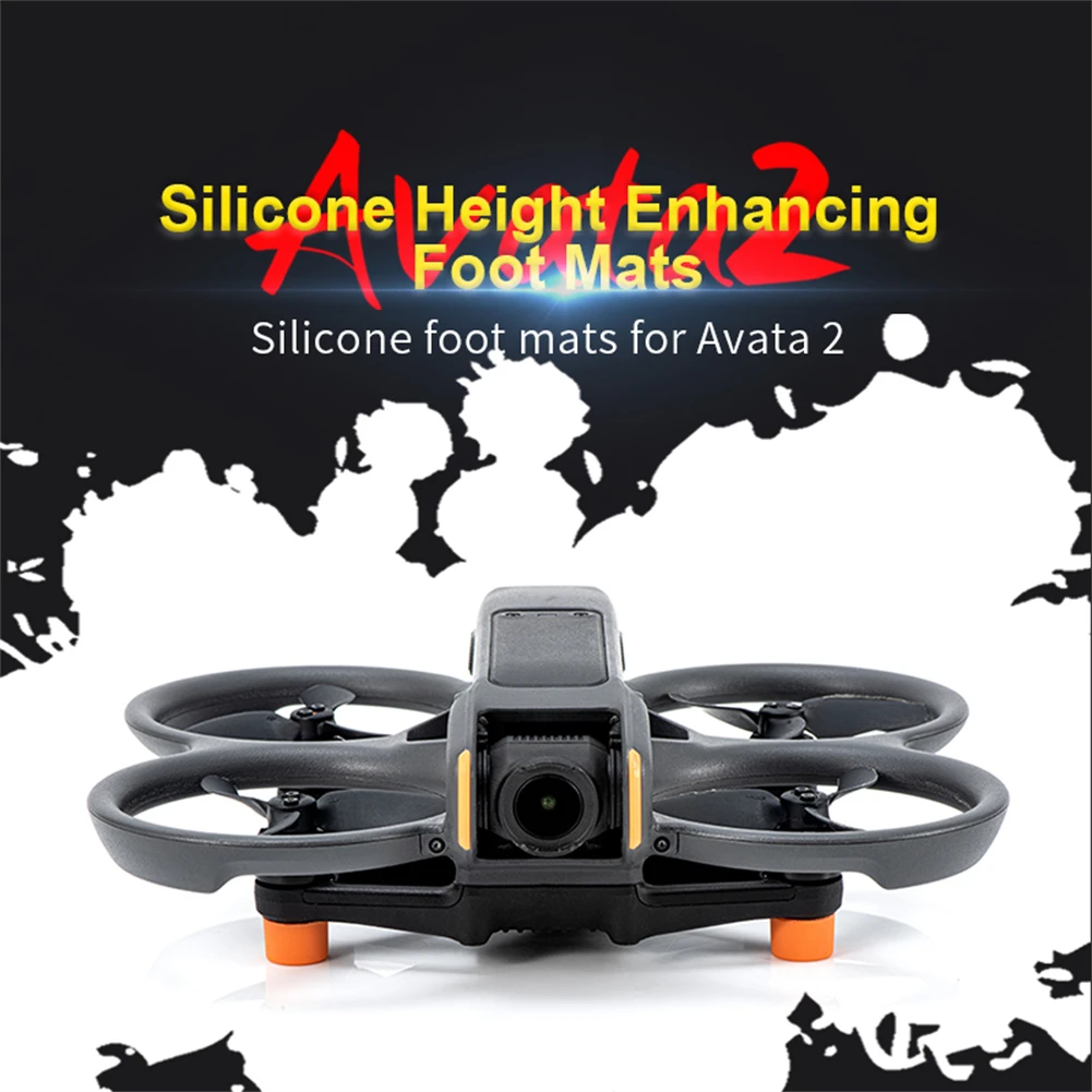 

Silicone Drone Pads Compatible For DJI Avata 2 Height Extender Stand Foot Protector Self-adhesive Foot Mat Drone Accessories