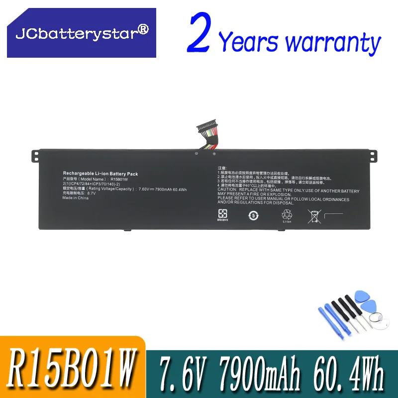 R15B01W Аккумулятор для ноутбука Xiaomi Pro 15,6 дюймов серии TM1701 171501-AQ TM1707 Ноутбук 7900 мАч/60,4 Втч Бесплатные инструменты