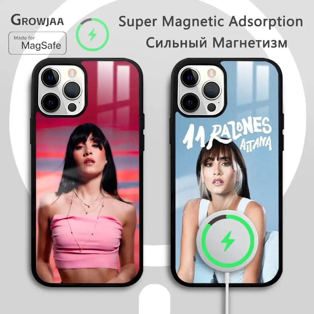 

Famous Pop Singer A-Aitana Phone Case For iPhone 17 16 15 14 13 12 11 Pro Max Plus Mini Magsafe Mirror Wireless Magnetic Funda