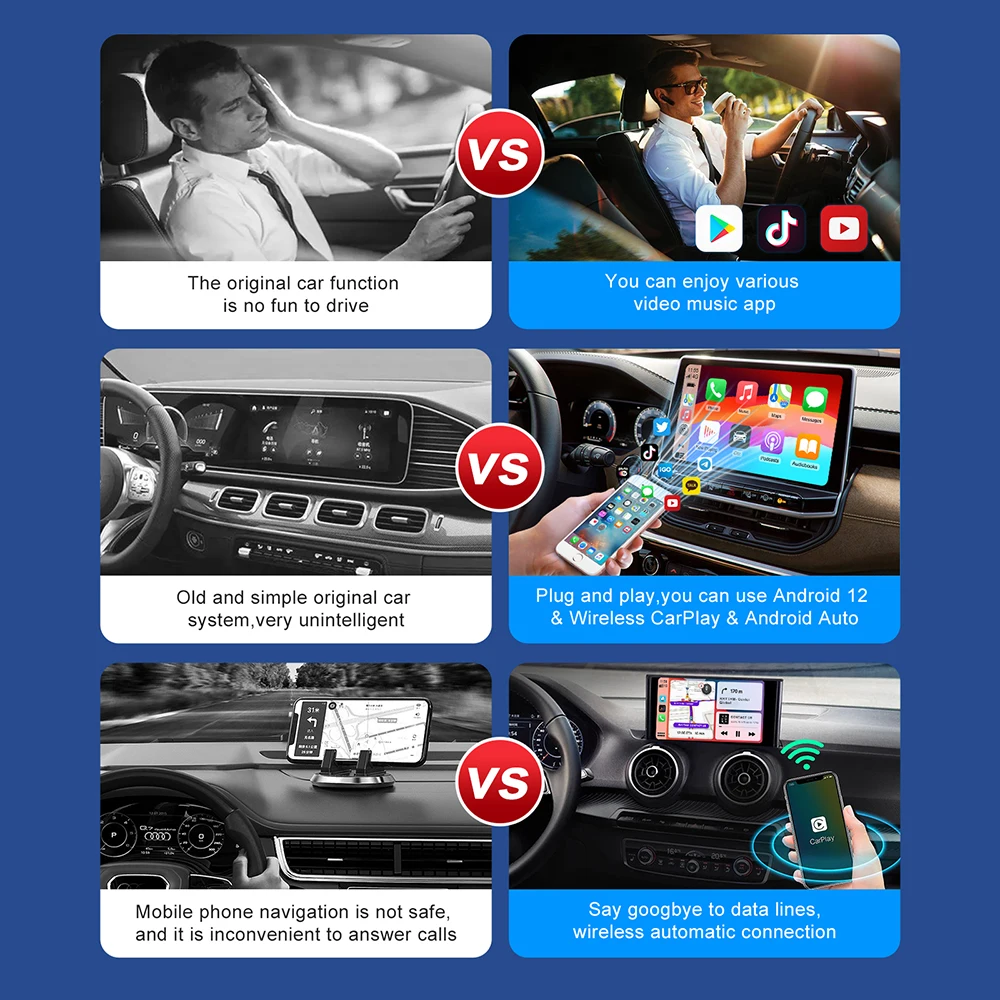 

Android 13 Car AI Box Wireless Carplay Adapter Android Auto For Netflix Youtube For Peugeot 208 308 408 508 2008 3008 4008 5008