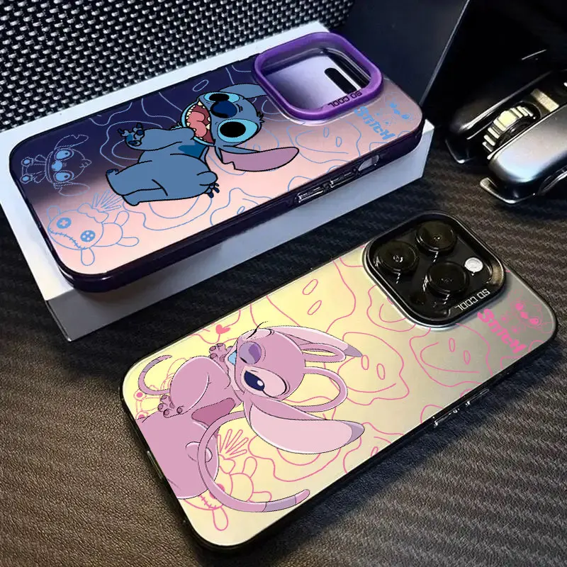 

Funny Baby Stitch Phone Case For iPhone 11 12 13 14 15 16 17 Pro Max 16e 17E 17 Air Plus 13 Mini Shockproof Fundas Back Cover