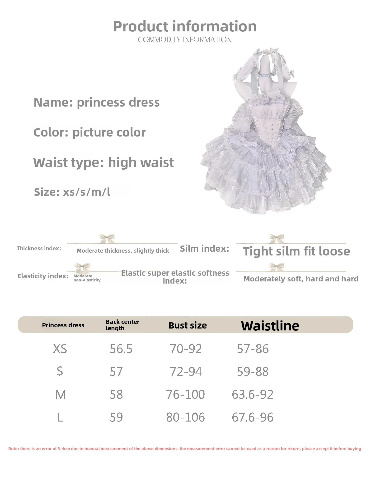 Originele hoge kwaliteit Lolita sets schattige strik off-shoulder schuine hals prinses gezwollen jurk elegante ruches hoge taille feestjurken