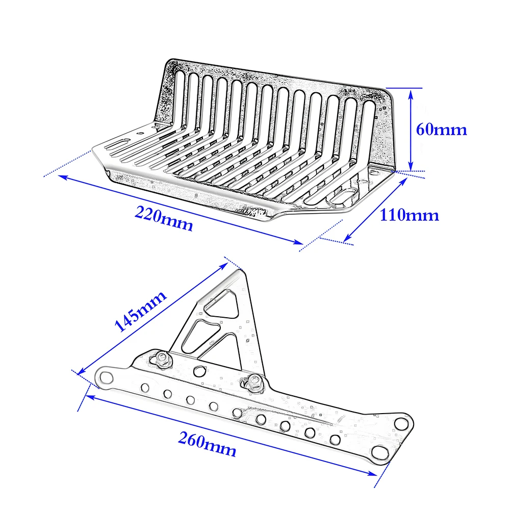 Motorcycle accessories, cargo support rack, enhances appearance. Suitable for BMW R nineT R9T Scrambler front rack.