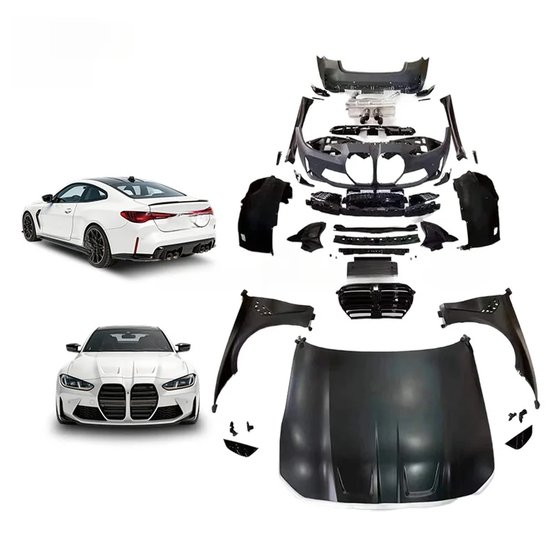 3 Series F30 Old To New G80 M3 Wide Body Kit Full Set Bumper Hood Headlight Taillight Car Exterior Facelift Tuning Accessories