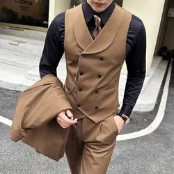 103 Wedding banquet suit men's suit groom slim suit jacket men's art exam host performance dress