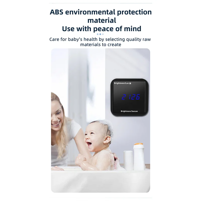 AC56-Tuya Light Sensor Brightness  With Temperature Humidity Detection Display Smart Home Security Linkage