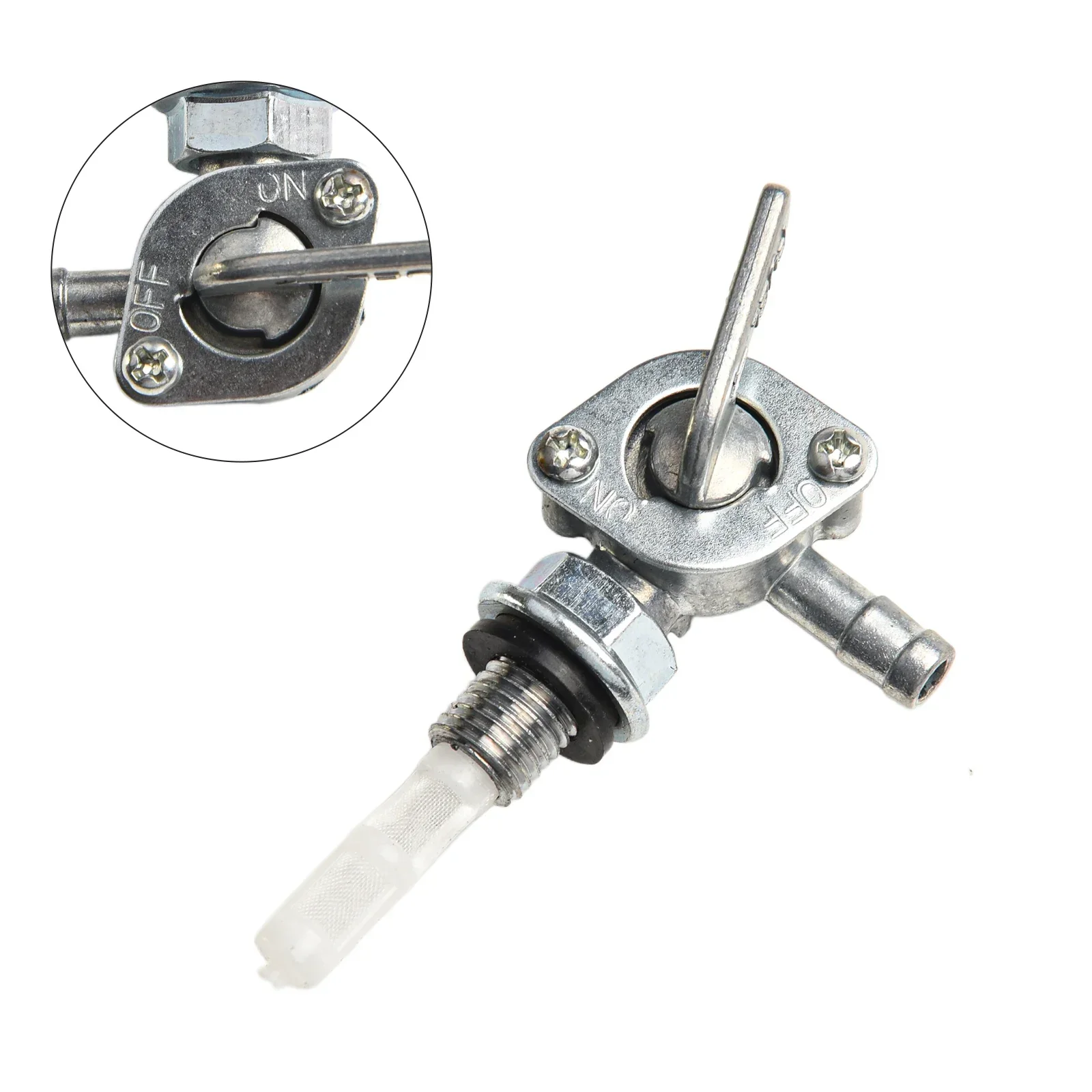 Aço inoxidável interruptor válvula, substituição do combustível, mangueira de prata, 1 ", 4", 90 graus acessórios, alta qualidade, novo