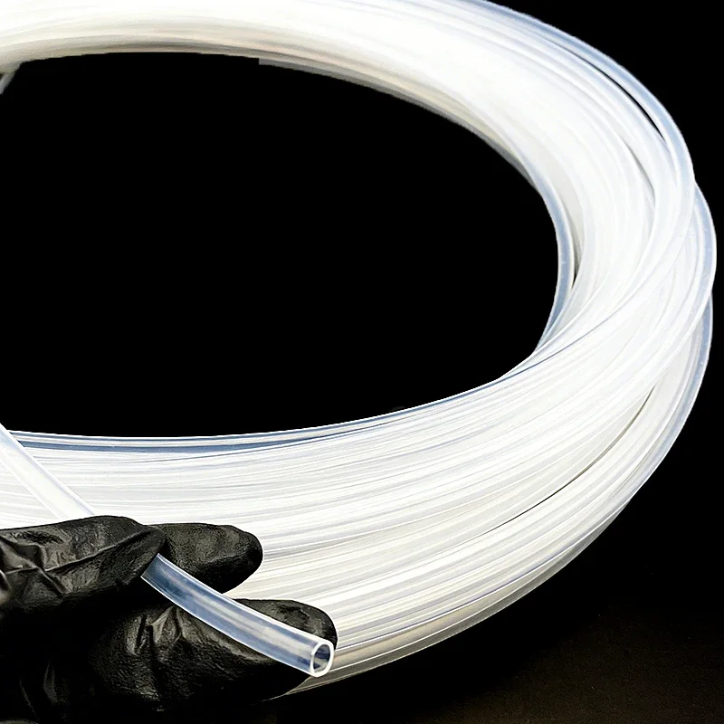 Transparent Food Grade PTFE Tube with an Inner Diameter of 0.8-12mm, Suitable for High Temperature Laboratory and Industrial Use
