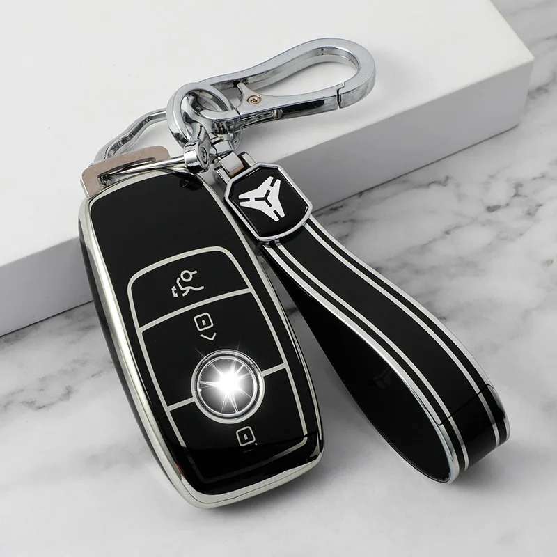 TPU Car Key Cover Case Fob for Mercedes Benz A C E S G GLS Class W177 W205 W213 W222 G63 X167 E200 E400 E63 S550 S560 C260 A200