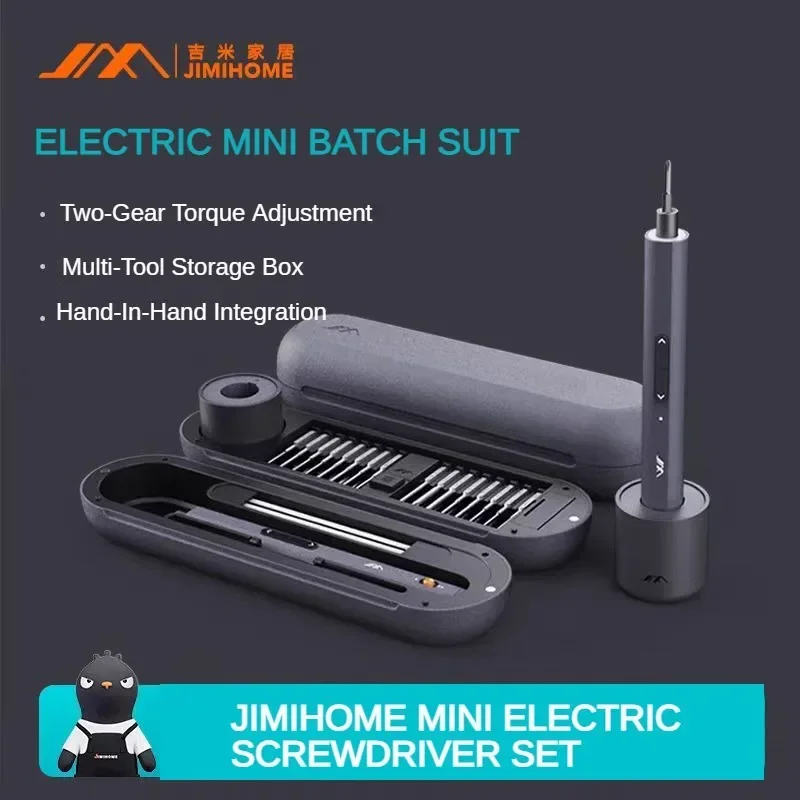 JIMIHOME Electric Screwdriver Set 34 in 1 Cordless Precision Screwdriver with Type-C Charging Base Repair Screwdriver Kit