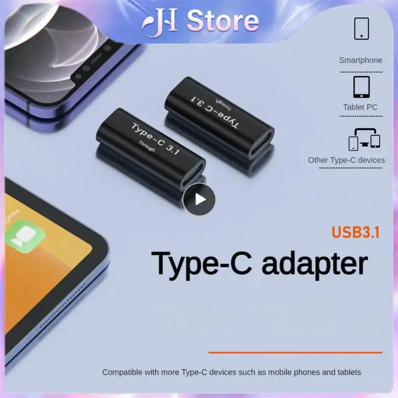 Bidirectional Usb Adapter 4k Screen Projection Double Female Adapter Full-function Type-c Adapter Accessories