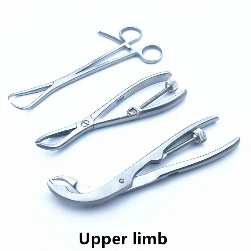 Bone Reduction Forceps Set 3 Pcs/Set Orthopedic Surgical Instrument Kit for Veterinary Small Animal Orthopedic Clinic Surgery