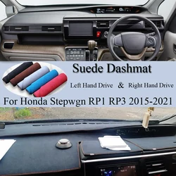 For Honda Stepwgn RP1 RP3 SPADA DBA-RP 2015-2021 2022 Suede Leather Dashmat Dash Mat Cover Dashboard Pad Carpet Car Accessory