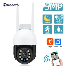 5MP Tuya Wifi Security IP Camera Outdoor Waterpoorf Auto Tracking Wireless CCTV PTZ Dome Camera Video Surveillance Smart Life