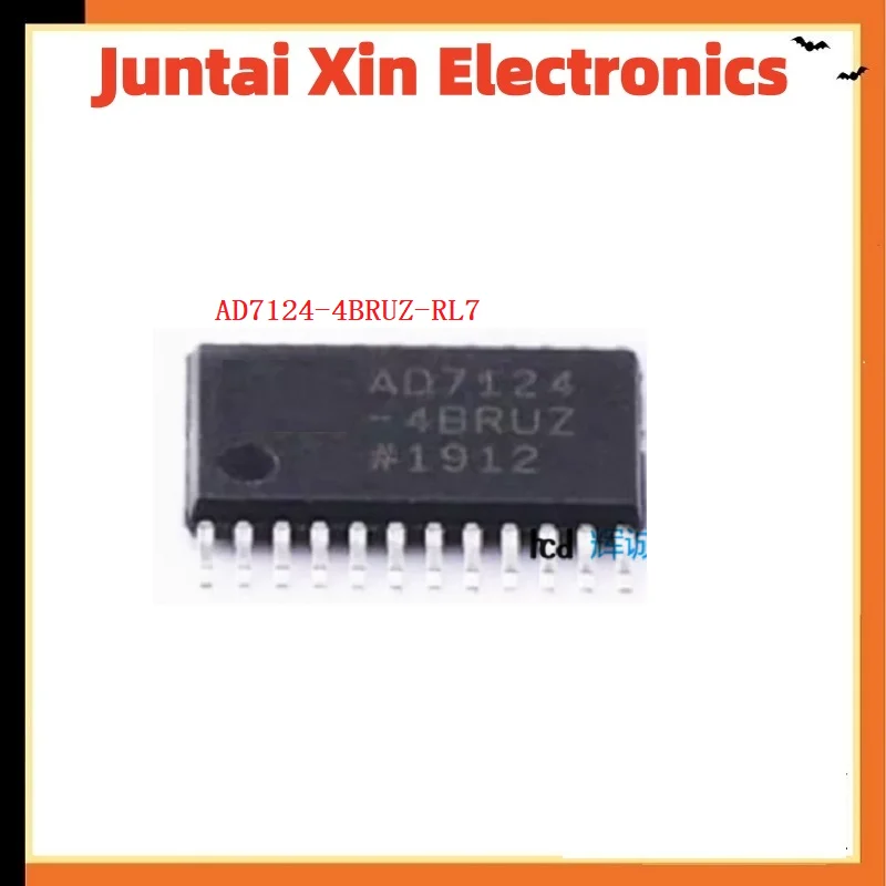 1PCS/LOT AD7124-4BRUZ-RL7 AD7124-4BRUZ AD7124-4 24Bit 19.2kHz SPI TSSOP-24 Analog To Digital Converters (ADCs