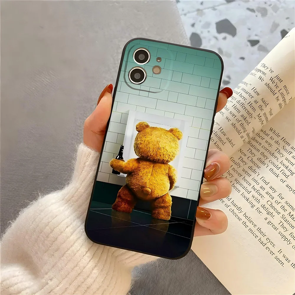 Ted Bear Phone Case Silicone Soft For IPhone 16 15 14 13 12 11 Plus Pro Max Plus