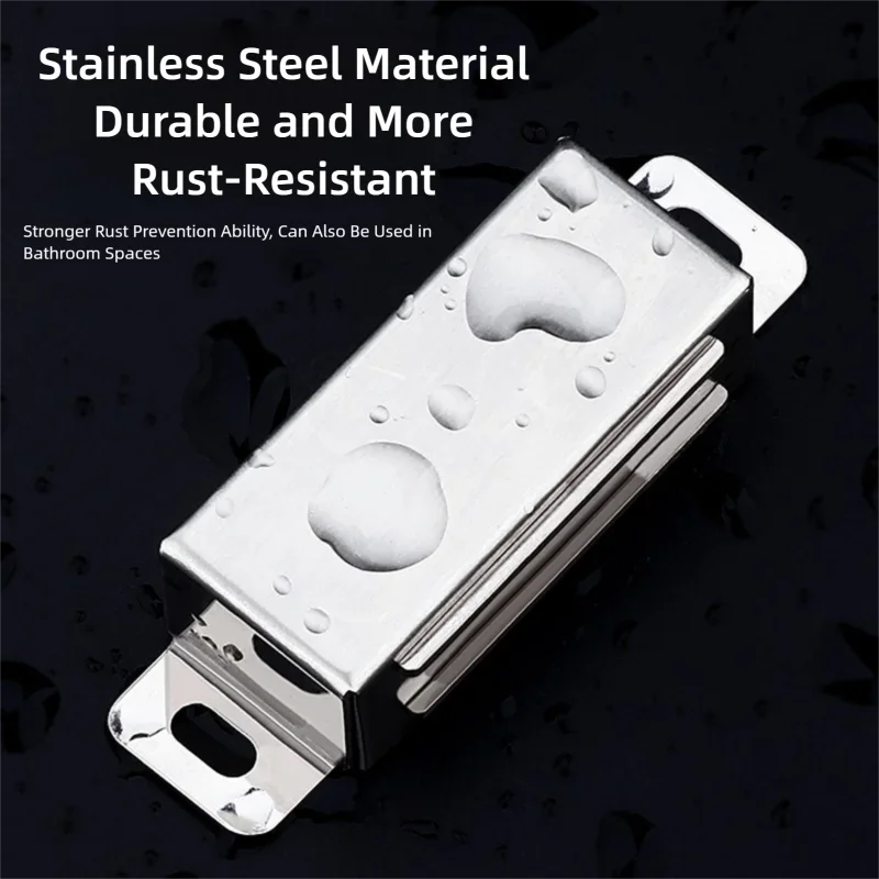 Stainless Steel Magnet Door Suction, Durable Cabinet Suction Closer, Suitable for Cabinets, Wardrobes, Shoe Cabinet Doors