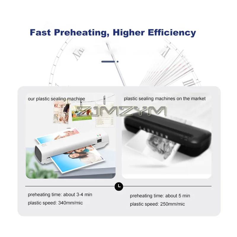เครื่องเคลือบบัตรความร้อนขนาด A4 รุ่น SL269 สำหรับสำนักงานและบ้าน ใช้ได้ทั้งแบบร้อนและเย็น ควบคุมอุณหภูมิอัจฉริยะ