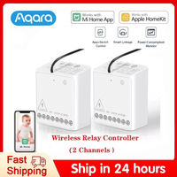 Aqara Two-way Control Module Wireless Relay Switch Controller Smart Timer 2 Channels For Xiaomi  Mijia Mi Home Homekit APP