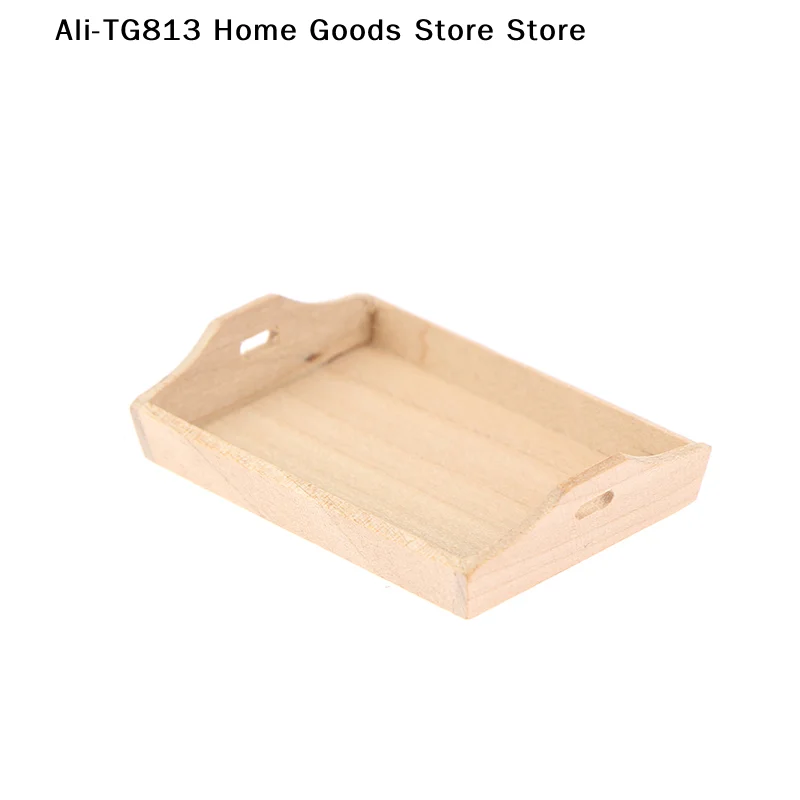 

[TG813]1:12 Dollhouse Miniature Wooden Plate Simulation Tray Model for Doll House Decor