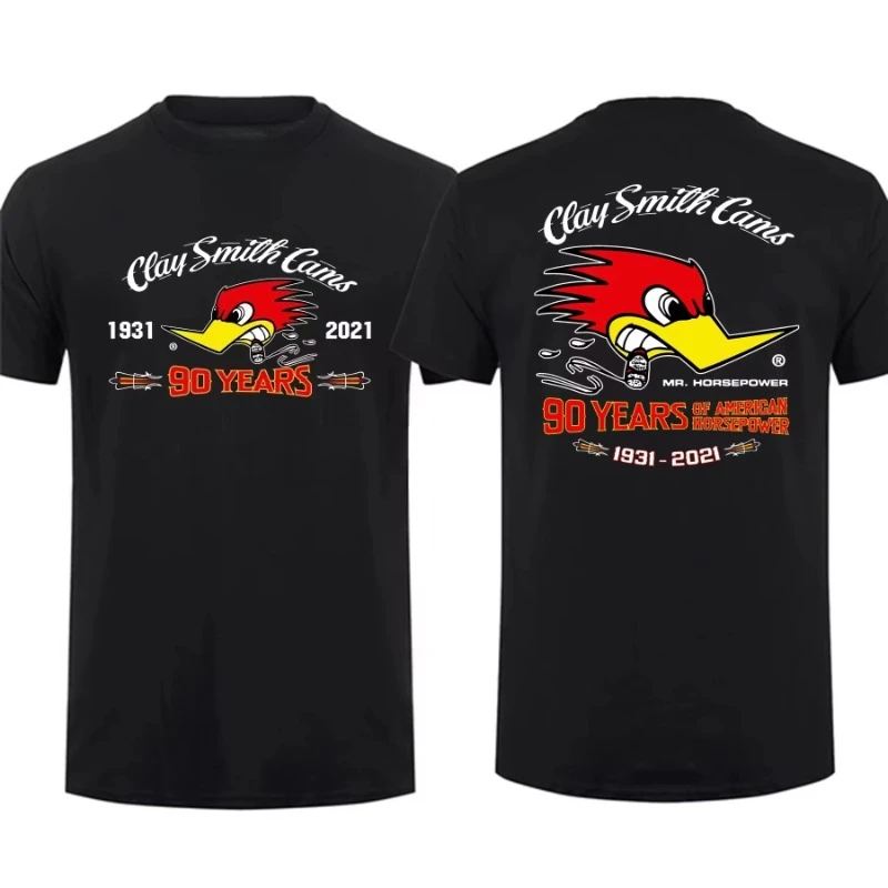 New Men's Mr. Horsepower T Shirt Casual Clay Smith Cams 90th Anniversary T-shirts Graphic Sports Tops Breathable Streetwear Tops