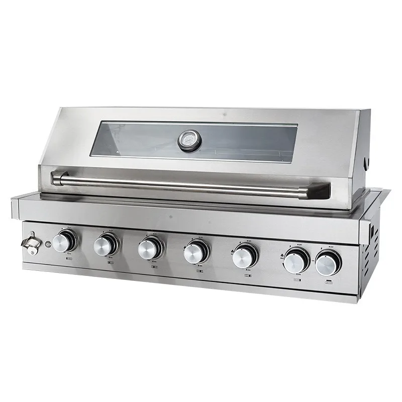 

Built-in barbecue grill Villa courtyard Charcoal grill