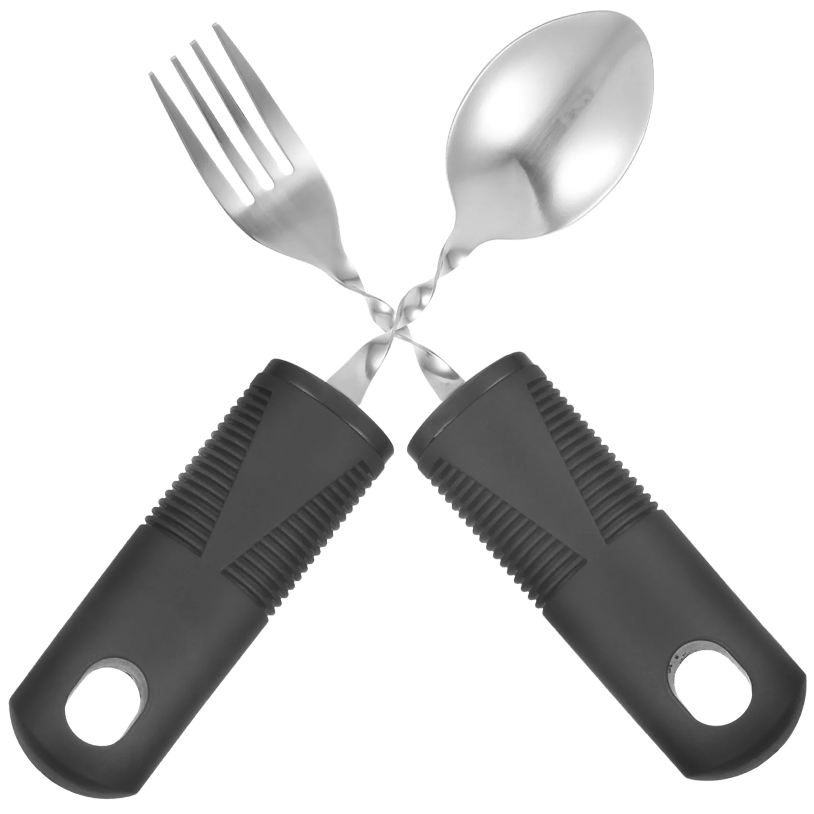

1 Piece Stainless Steel Anti Shake Fork Spoon Bendable Adaptive Cutlery Elderly Care Tableware