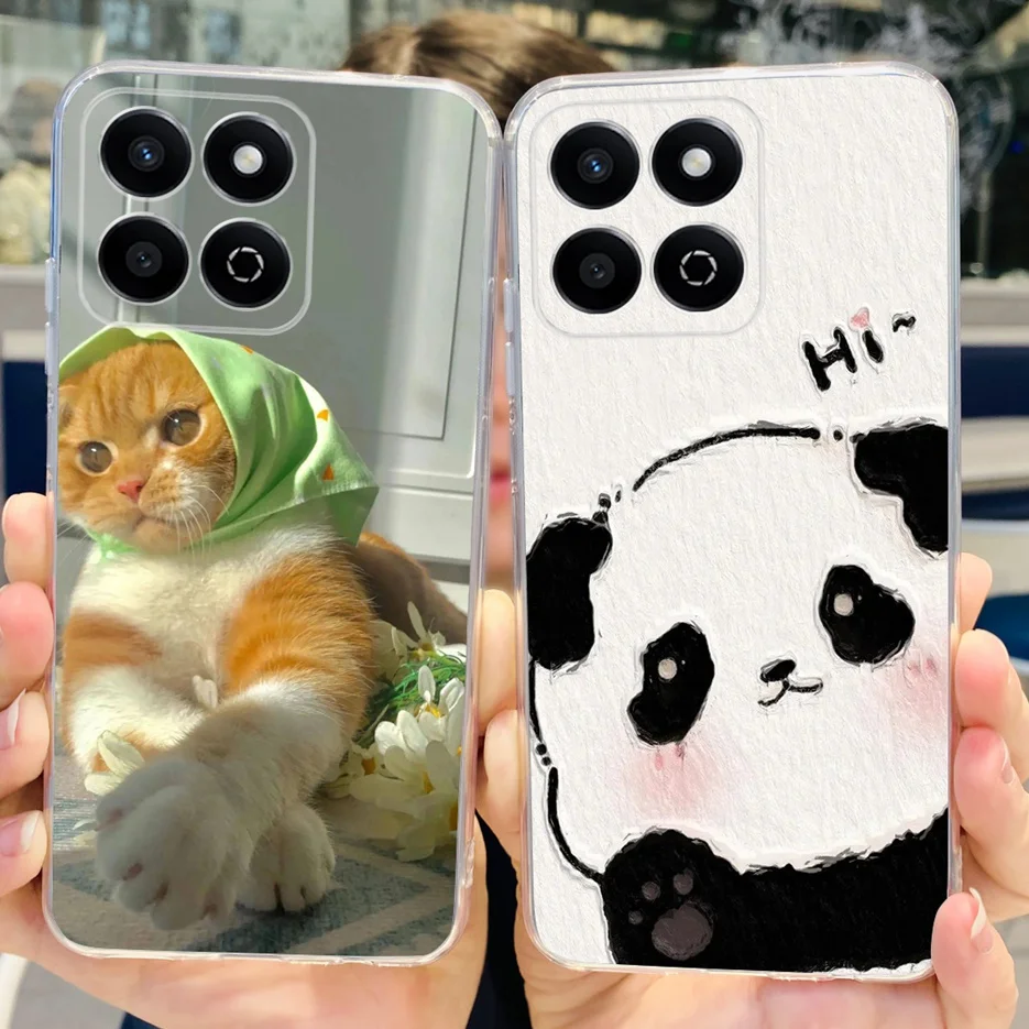 For Honor X7C 5G Case ALT-NX1 Cute Panda Cartoon Painted Cover Soft Slim Phone Case For Honor X7C X 7c HonorX7C 4G Fundas Bumper