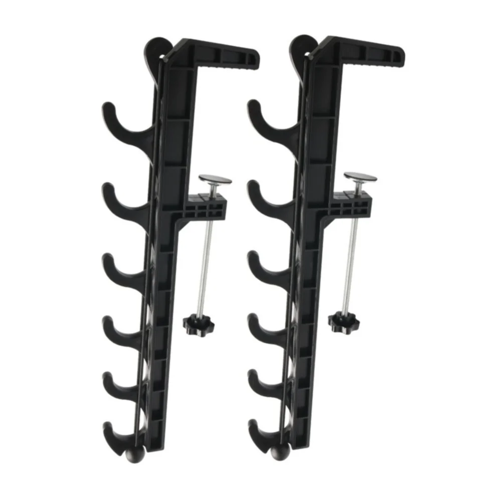 C Clamp For Fishing Rod Stand for Truck Bed Rails Secure Mount Without Modification Holds Rods and Paddles ABS 21x10.3x2.1cm