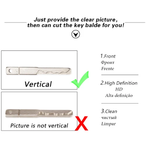 KEYYOU для резки вырезанного лезвия ключа с ЧПУ-отправьте четкое изображение лезвия для резки (необходимо заказать ключ от машины и сервис резки)
