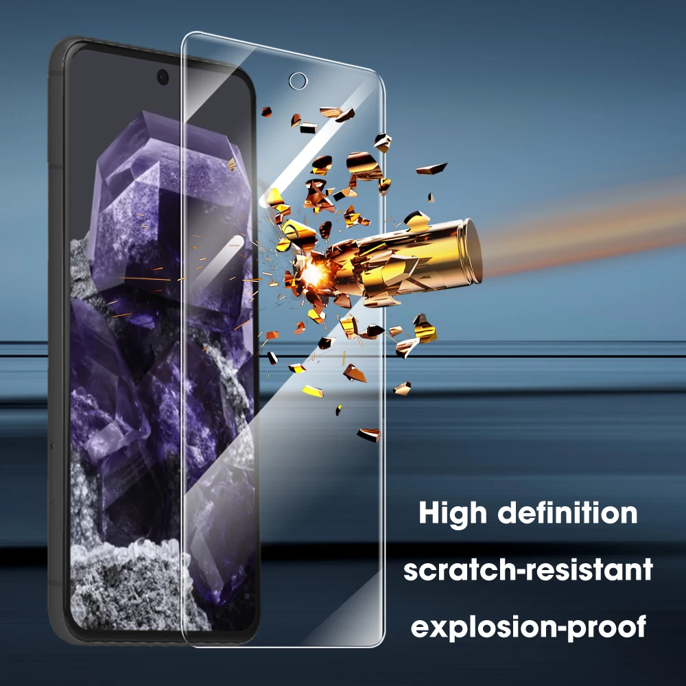 9H Hardness Clear Tempered Glass Screen Protector For Google Pixel 6 6Pro 8A Full Coverage Anti Scratch Protective Glass Film