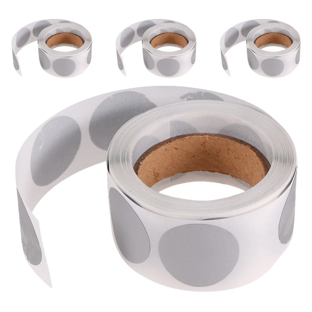 

1200 шт. круглые серебряные скретч-наклейки, клейкие этикетки, бирки для проектов «сделай сам», праздничные вечеринки, командные здания, школьные мероприятия