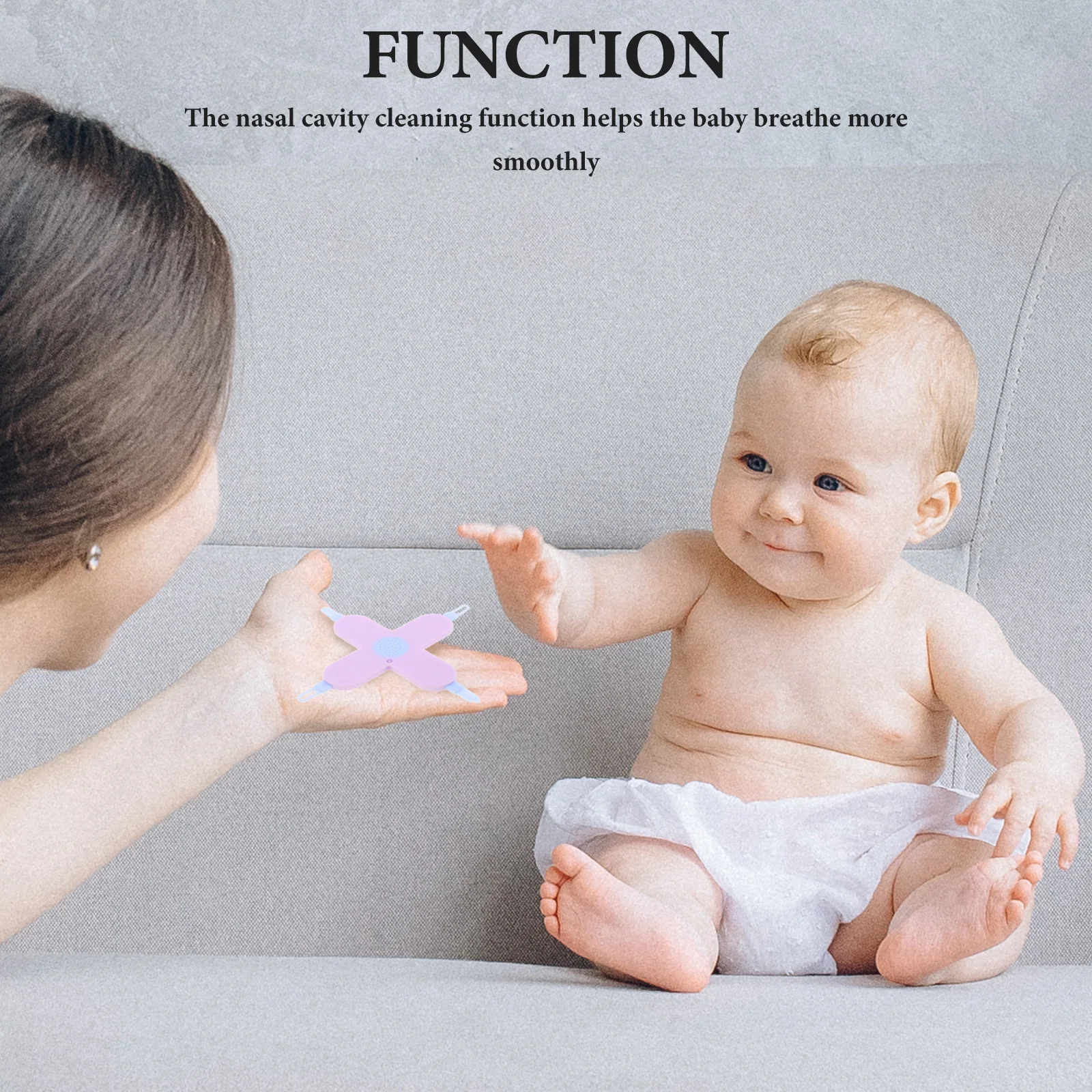 

Nose Ear Cleaner Tool 4-In-1 Cross Shape Nail Trimmer Ear Wax Removal Newborn Infant Toddler Lavender