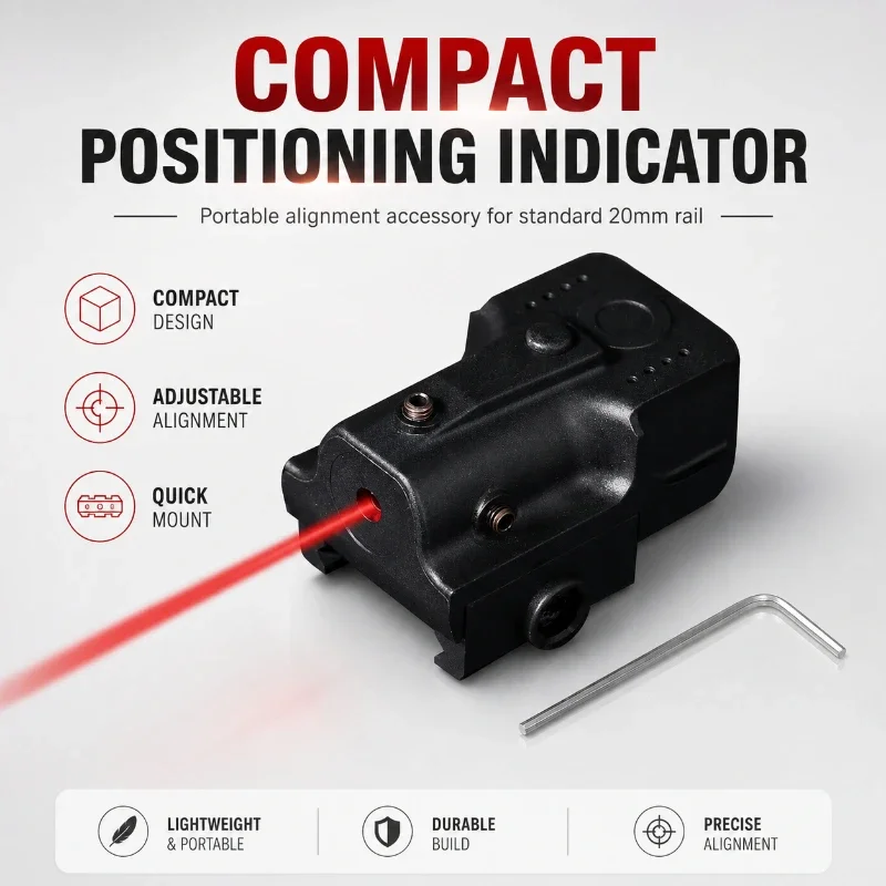 Portable Nylon Positioning Indicator Adjustable Alignment Accessory Fit Standard 20mm Guide Rail Compact Design