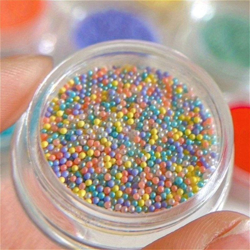 

1box Resin Colored Beads Nail Art Accessories Candy Beads Resin Nail Accessories Hairpin Phone Case Earrings Diy Decorations