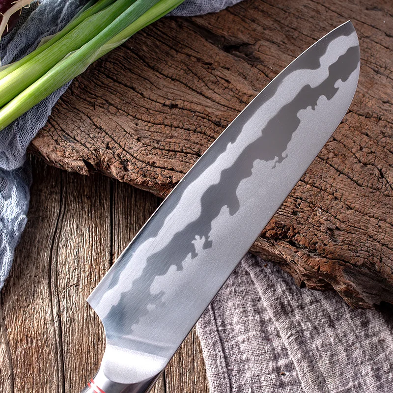 XUANTENG Дамасский узор, нож для нарезки со стальной головкой, нож шеф-повара, семейный фруктовый японский кухонный нож из нержавеющей стали