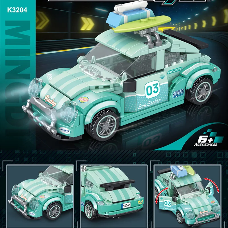 

MOC Technical Speed Racing Car Building Blocks DIY City Sports Model Super Vehicle Toys For Kids Adults Birthday Christmas Gifts