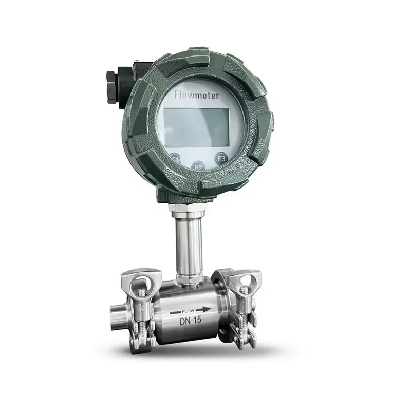 High Precision Liquid Turbine Flow Meter Low Viscosity Clean Fluid Measurement Sensor for Water Oil Chemical Industrial