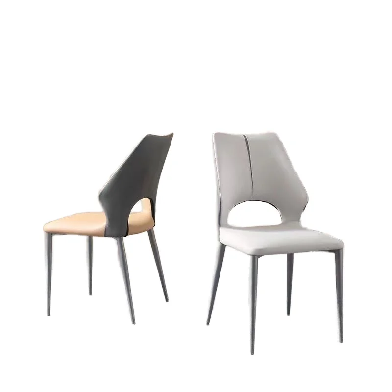 In Stock Modern European Design Kitchen Dining Chairs Cooling Feature Metal Home Dining Table Chairs Available in Various Colors