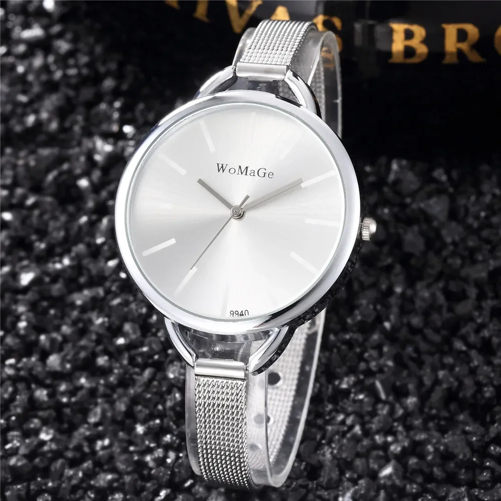 relogio feminino Luxury Gold Silver Watches Women Dress Quartz Wristwatches Ladies Steel Bracelet Watch Clock hodinky ceasuri