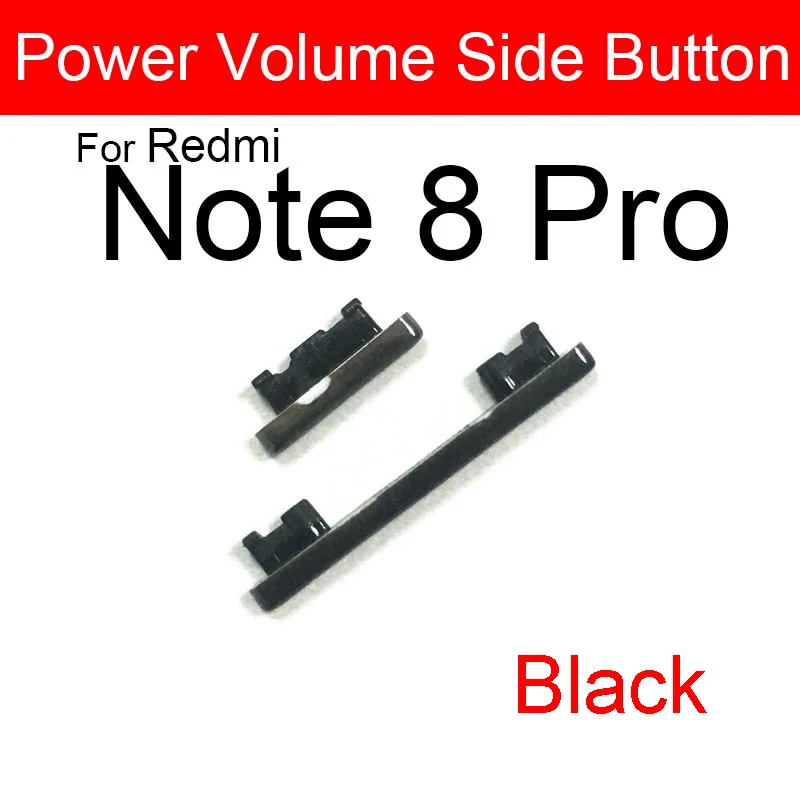 1 Set Power On Off Button + Volume Side Button Key For Xiaomi Redmi Note 8 Note 8T Note 8 Pro Power Button+Volume Side Button