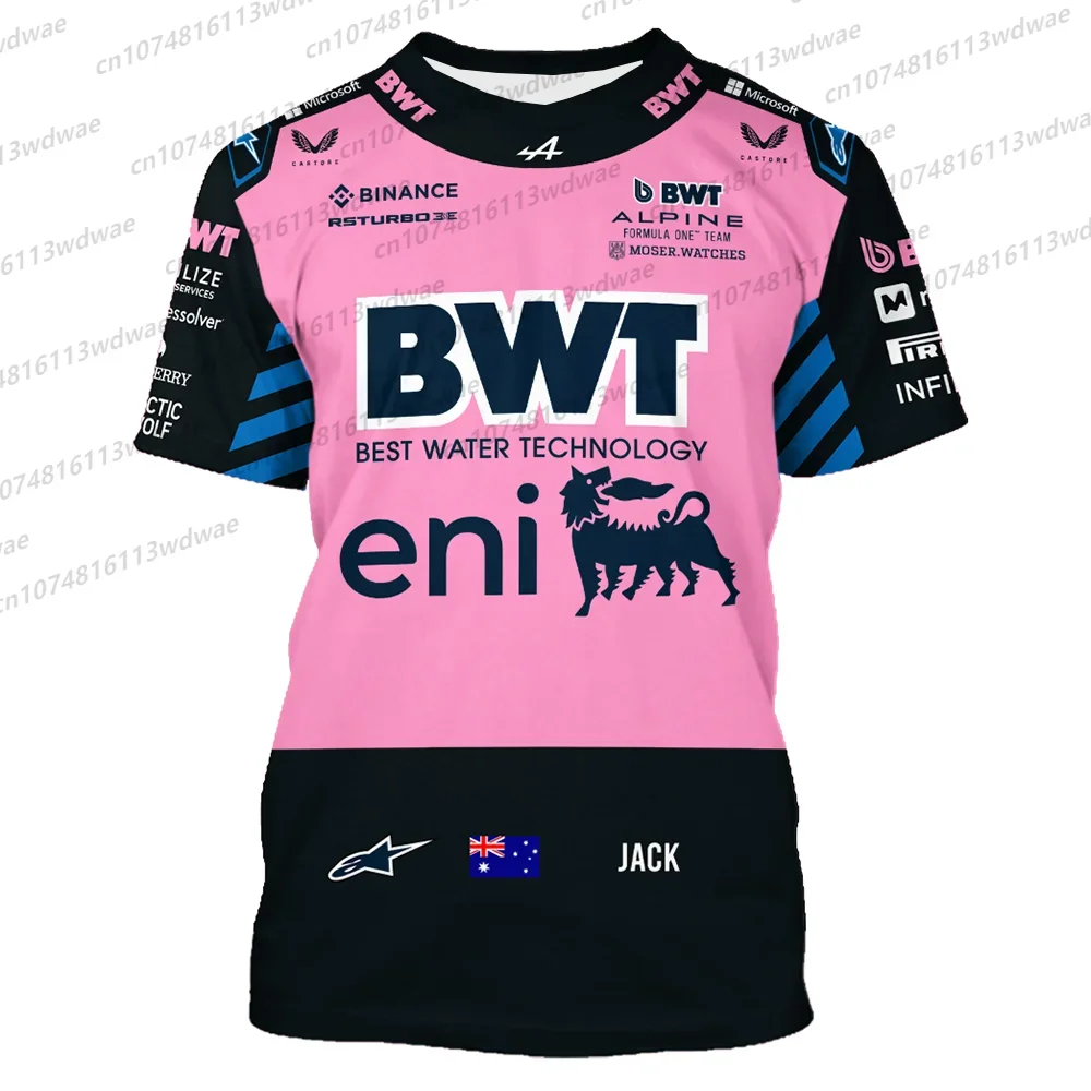 

Camiseta con estampado 3D del Tali de carreras de저mula 1 BWT F1 Team 2025 Australia Team Jack Doohan Джерси Racing Equipo