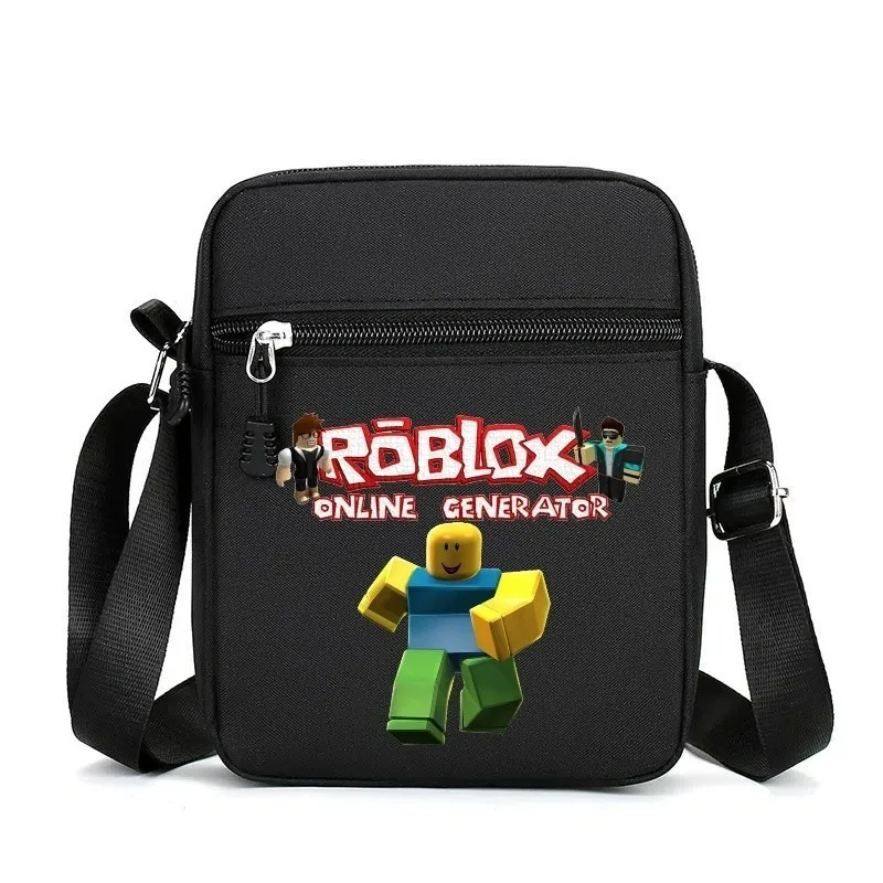 جديد لعبة ROBLOX طباعة الفتيان والفتيات حقيبة مربعة صغيرة عادية عصرية ولطيفة الهاتف المحمول واحدة الكتف حقيبة كروسبودي صغيرة #5
