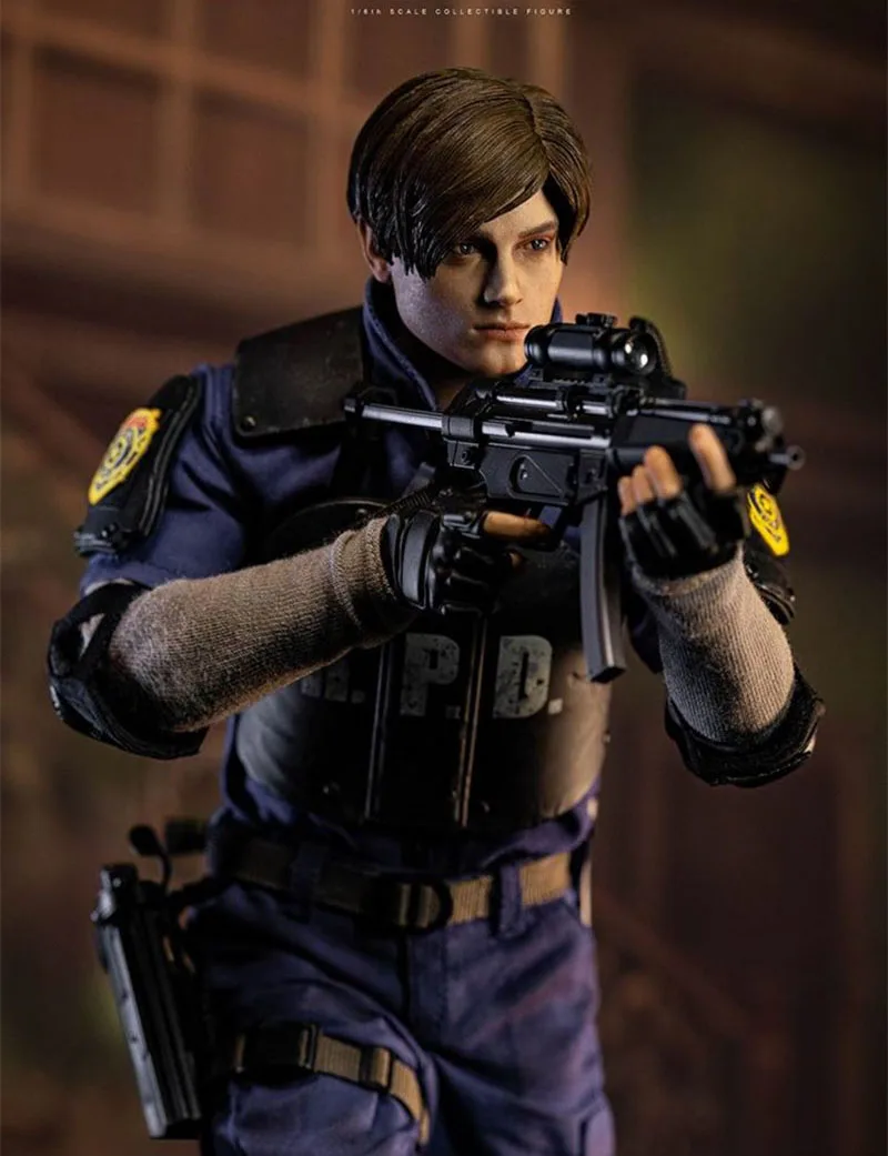 DAMTOYS DAM DMS037 1/6 Scale LEON S.KENNEDY 12Inch Man Solider Action Figure Classic Police Version Model for Fans